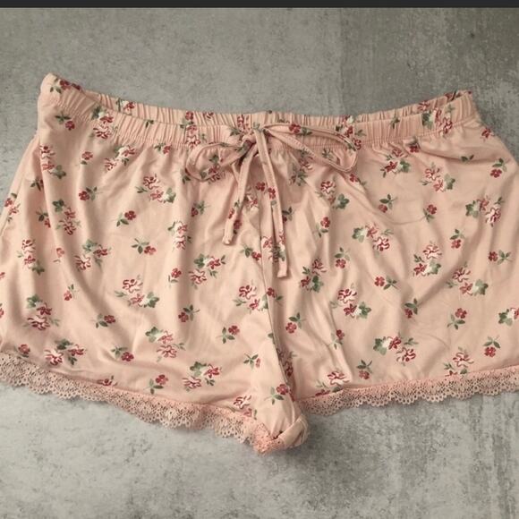 Flora Nikrooz Pink Floral Print Tank Top and Shorts 2 Piece Pajama Set NEW - Picture 5 of 8